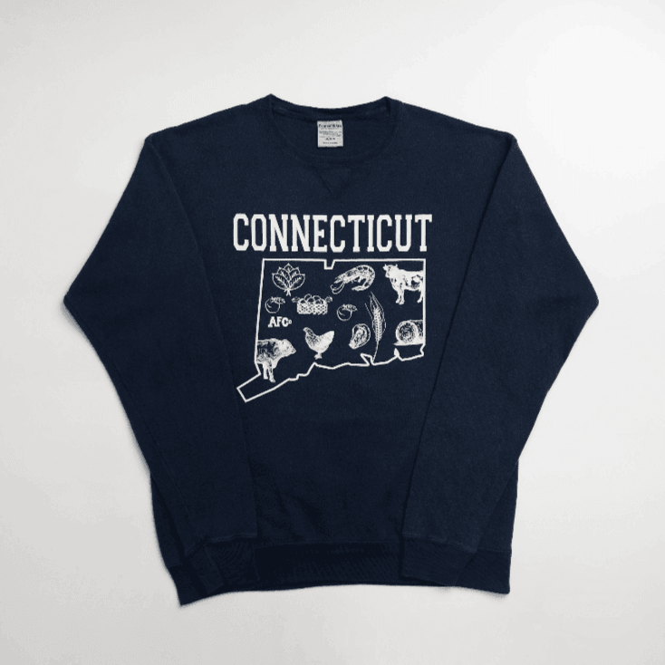 Connecticut - State Agriculture Navy Crewneck - American Farm Company