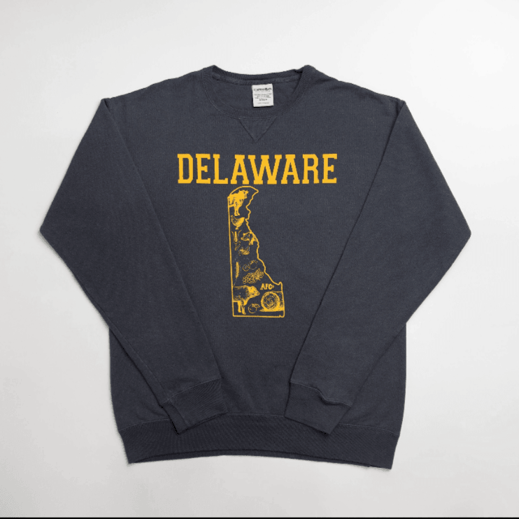 Delaware - State Agriculture Navy Crewneck - American Farm Company