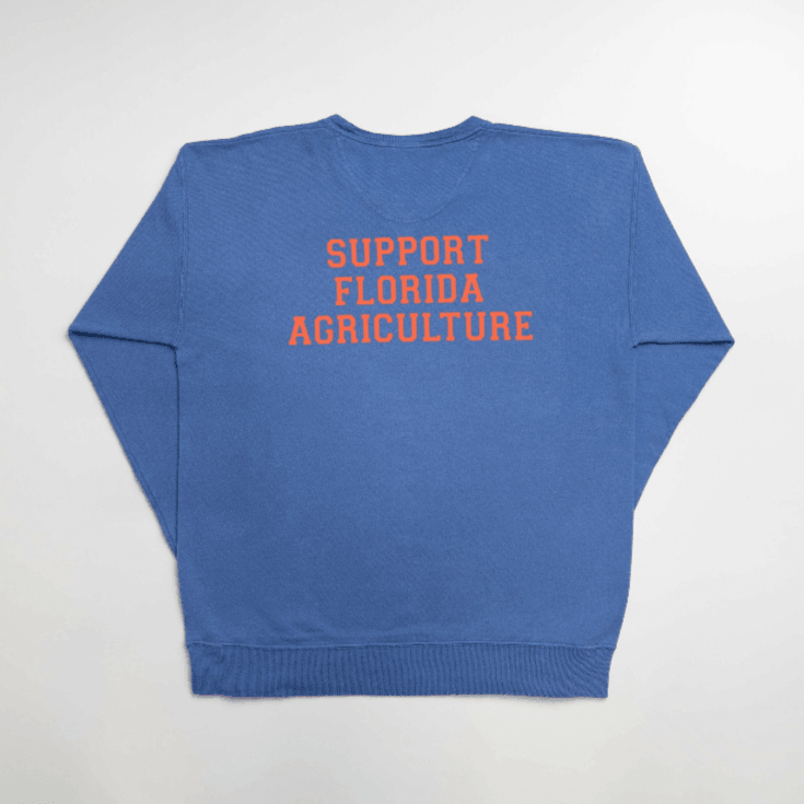 Florida - State Agriculture Blue Crewneck - American Farm Company