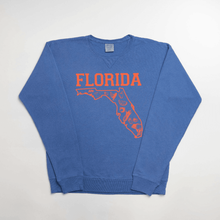 Florida - State Agriculture Blue Crewneck - American Farm Company