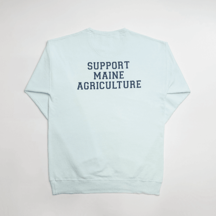 Maine - State Agriculture Light Blue Crewneck - American Farm Company