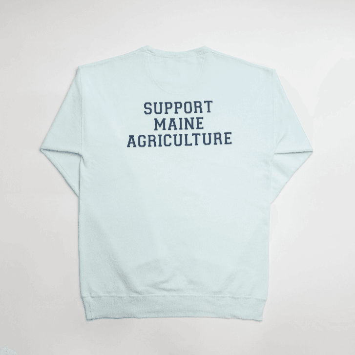 Maine - State Agriculture Light Blue Crewneck - American Farm Company