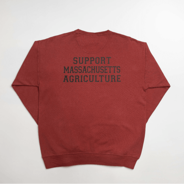 Massachusetts - State Agriculture Red Crewneck - American Farm Company