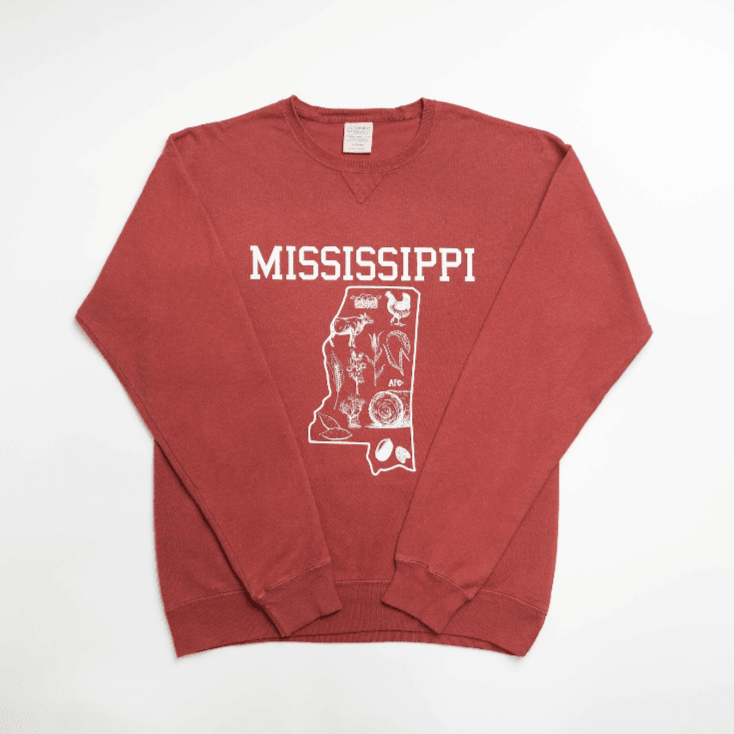 Mississippi - State Agriculture Red Crewneck - American Farm Company