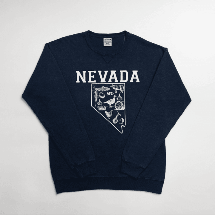 Nevada - State Agriculture Navy Crewneck - American Farm Company