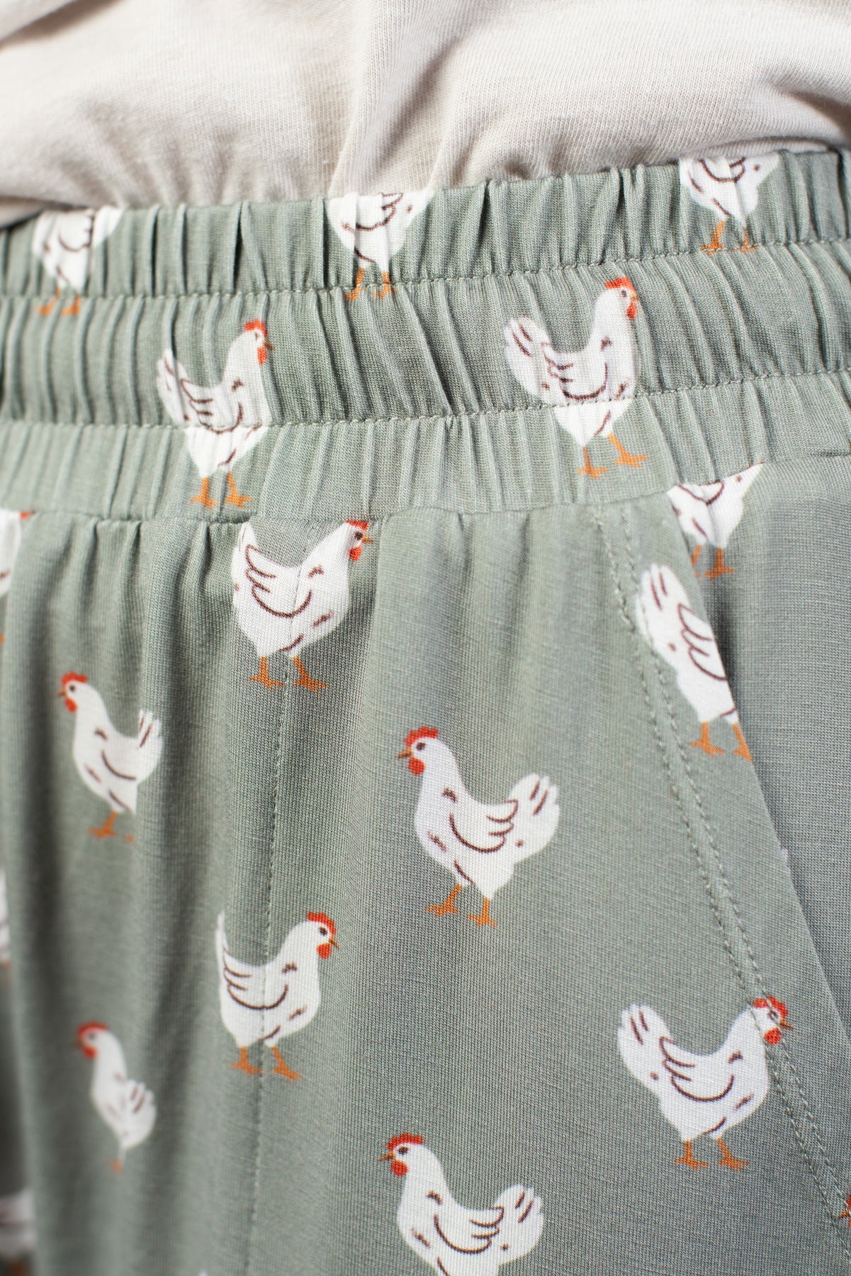Sage Chicken Adult Bamboo Pajama Pants