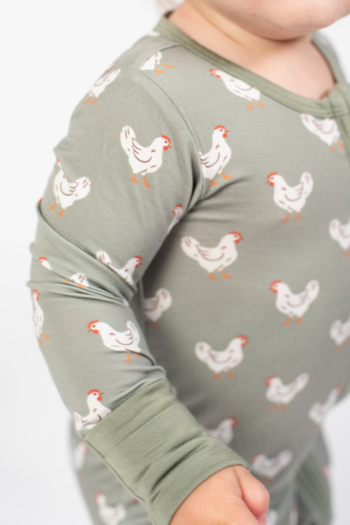 Sage Chickens Bamboo Baby Zippy