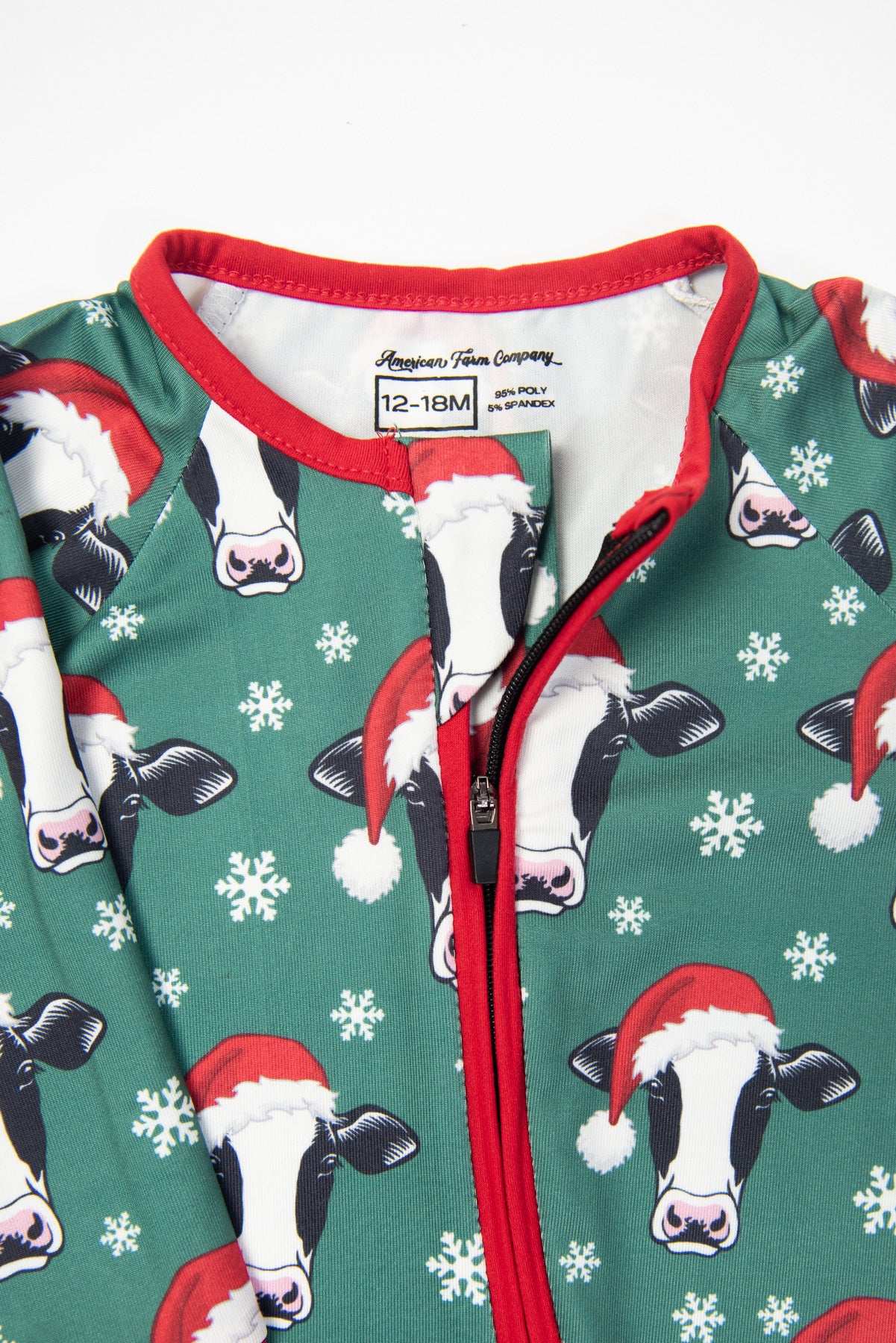 Santa Cows & Snowflakes Baby Zippy *PREORDER*
