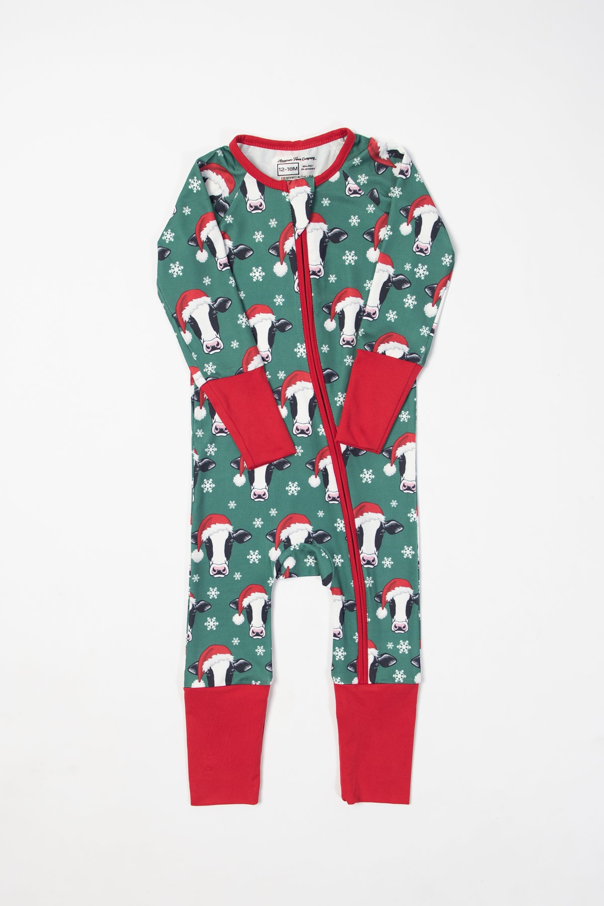 Santa Cows & Snowflakes Baby Zippy *PREORDER*