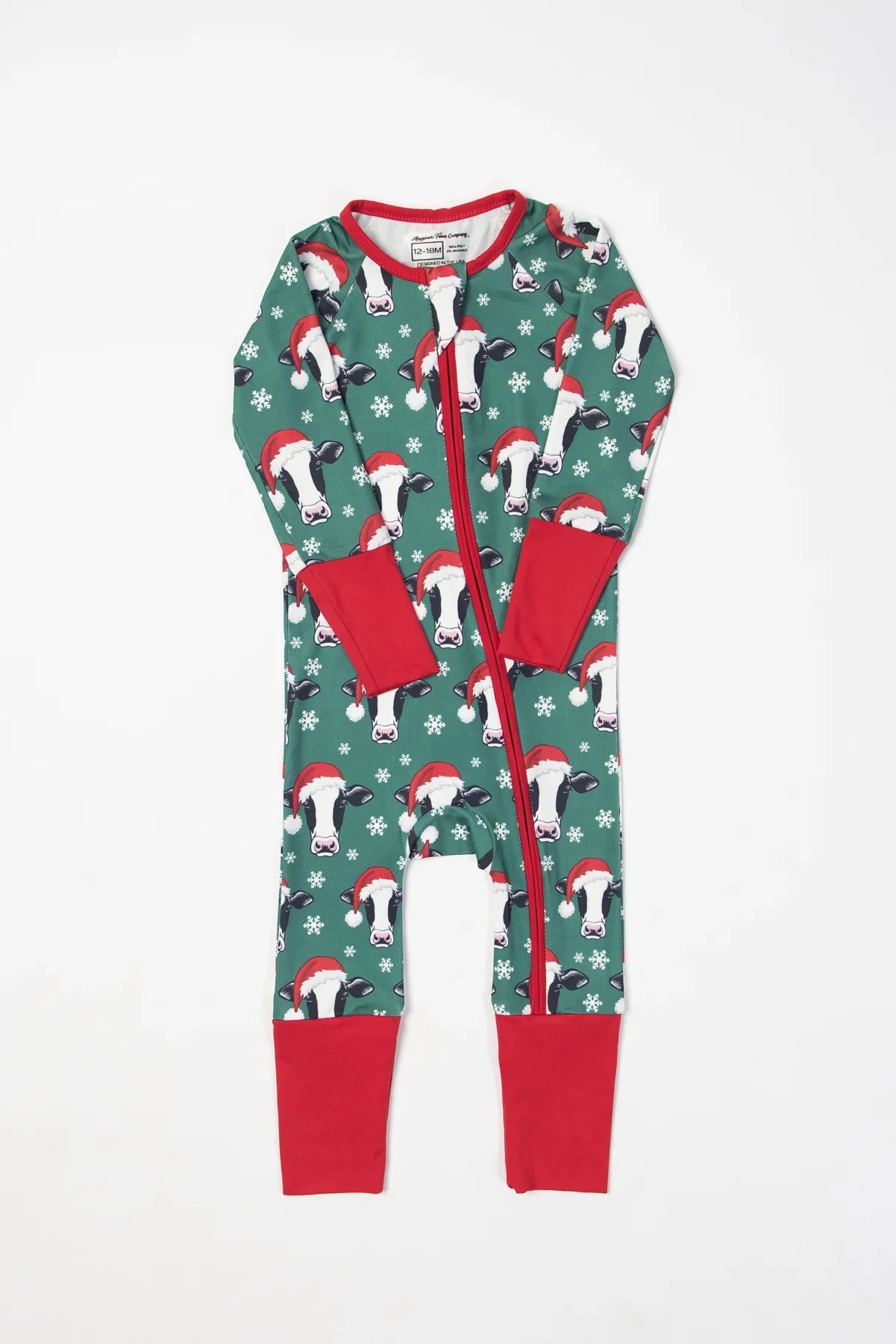 Santa Cows & Snowflakes Baby Zippy *PREORDER*