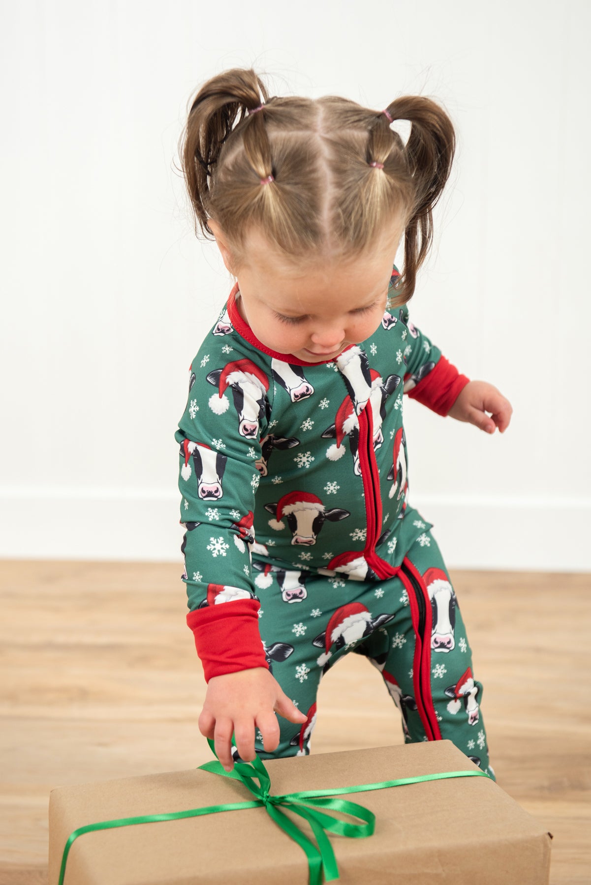 Santa Cows & Snowflakes Baby Zippy *PREORDER*