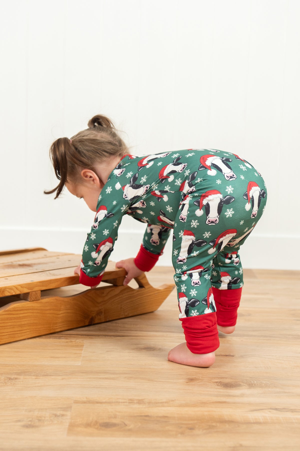 Santa Cows & Snowflakes Baby Zippy *PREORDER*
