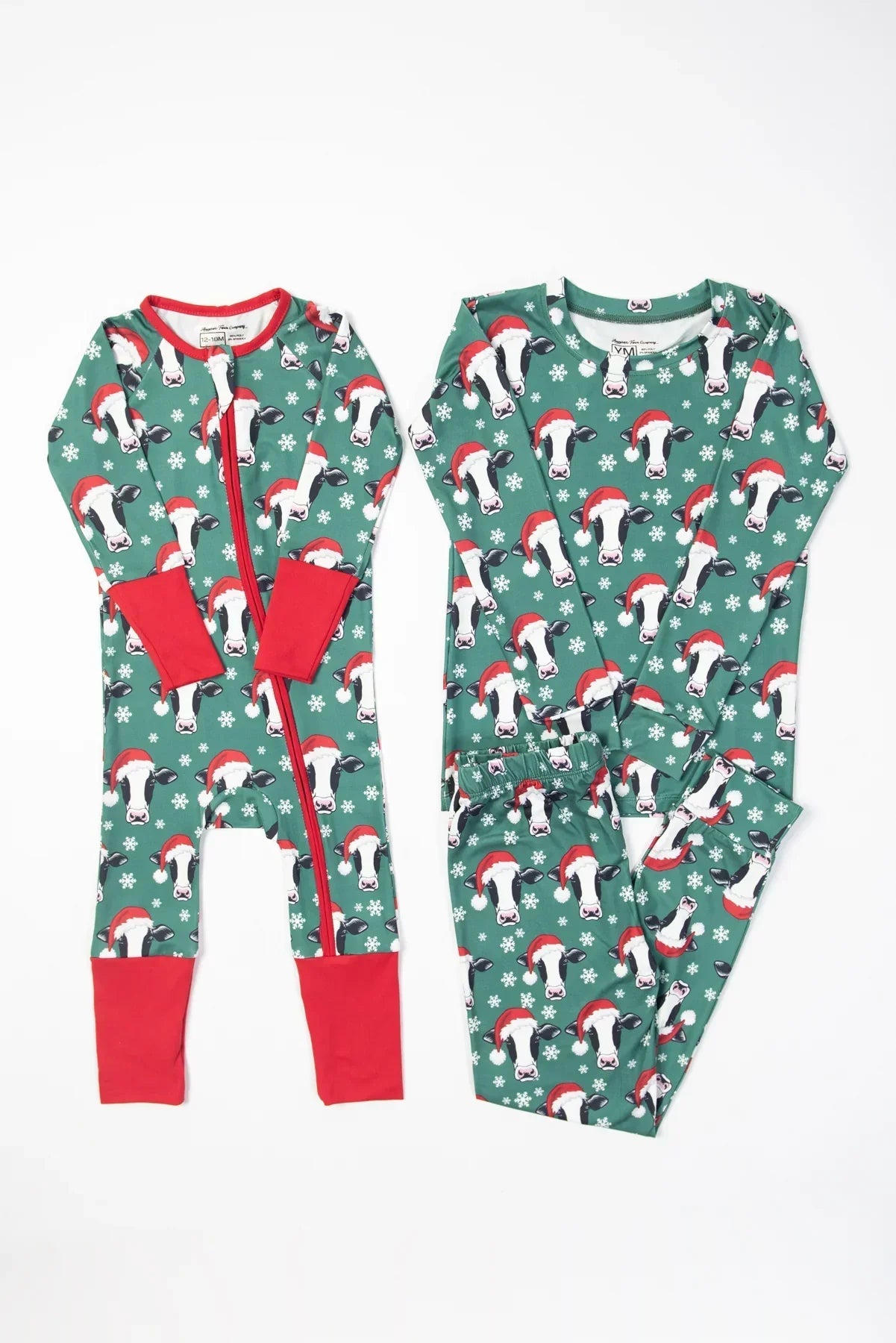 Santa Cows & Snowflakes Baby Zippy *PREORDER*