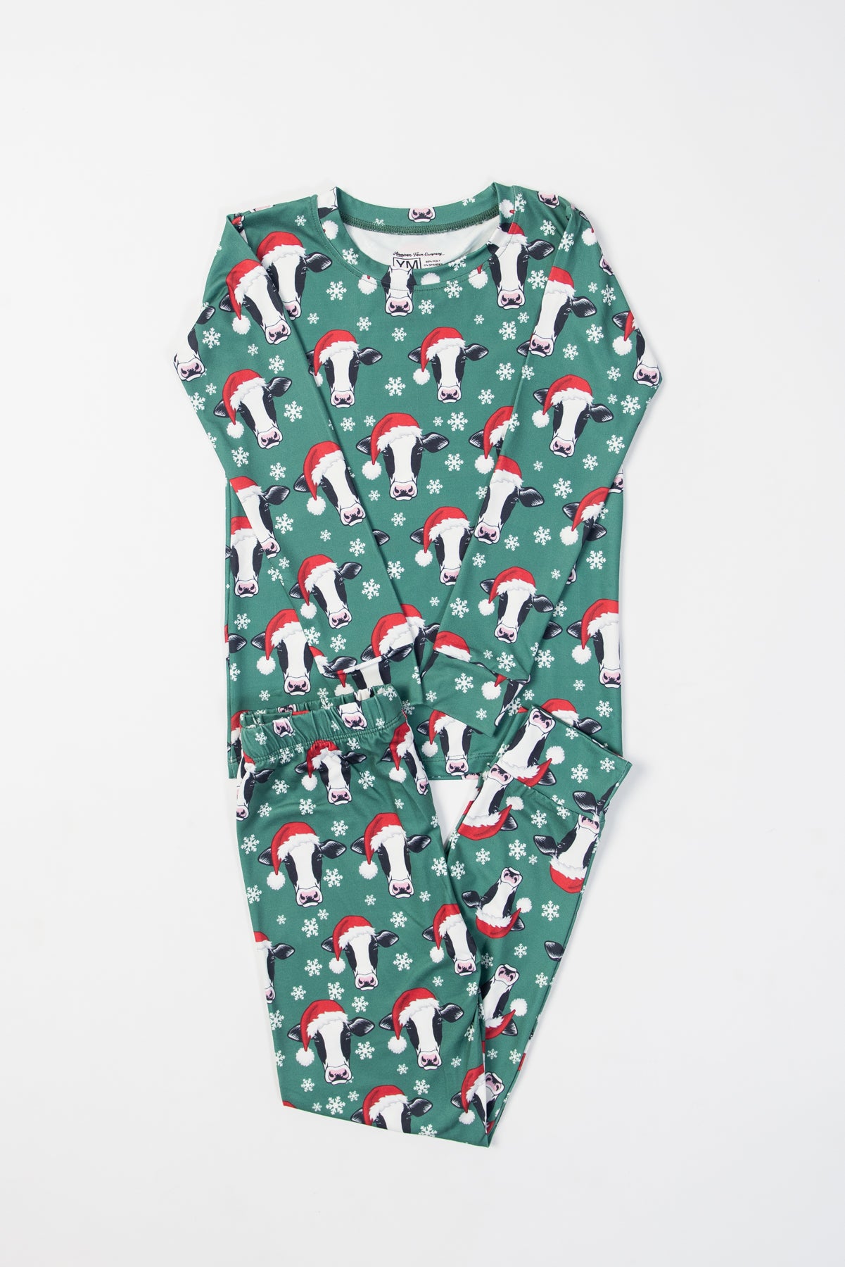 Santa Cows & Snowflakes Toddler/Youth Pajama Set *PREORDER*