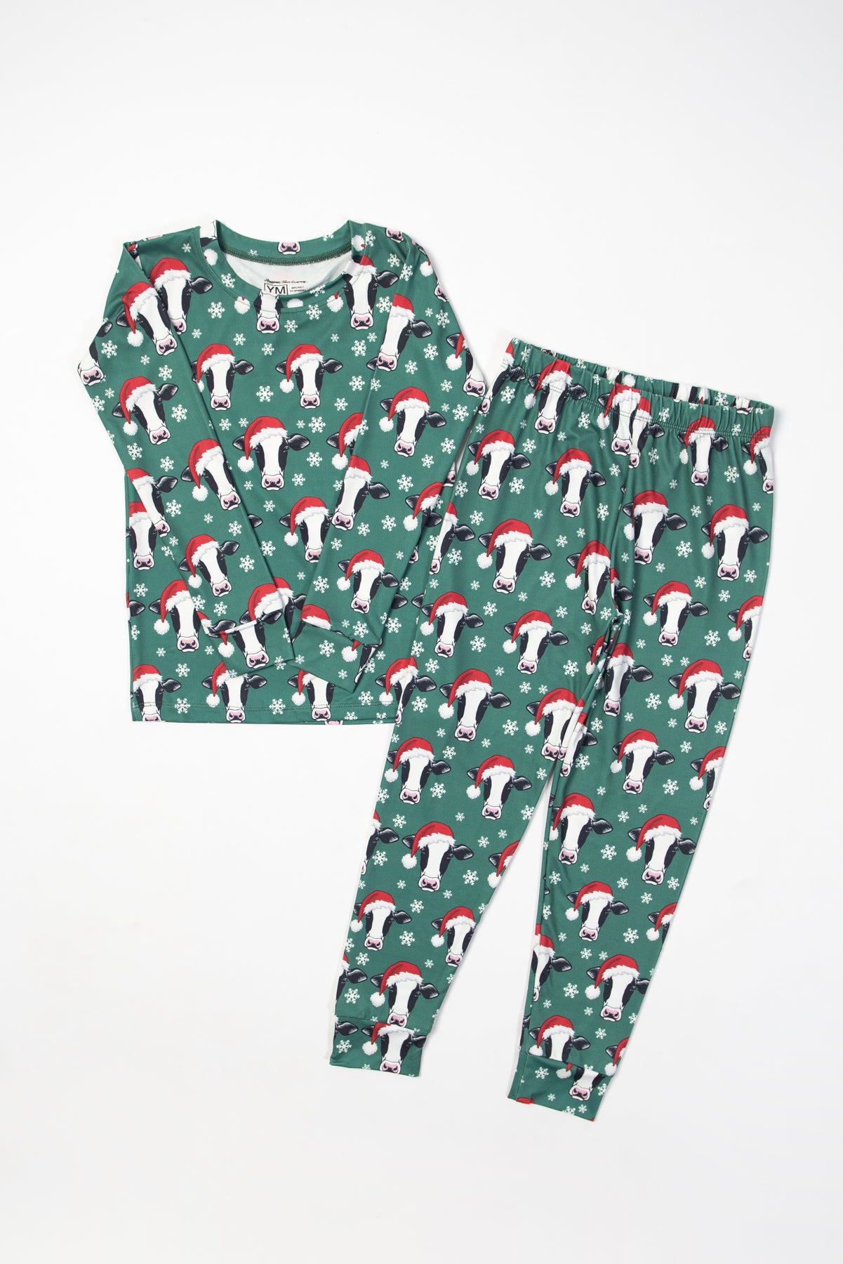 Santa Cows & Snowflakes Toddler/Youth Pajama Set *PREORDER*