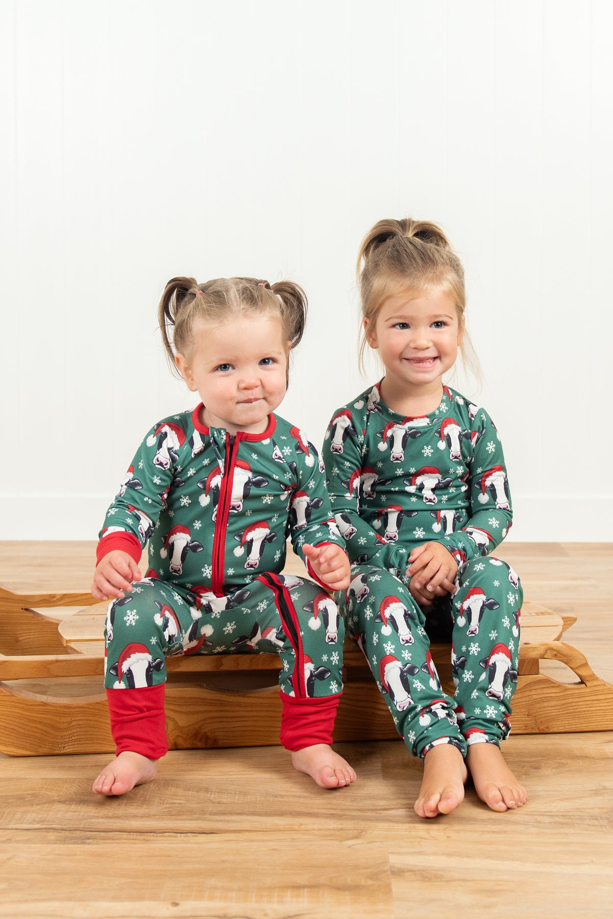 Santa Cows & Snowflakes Baby Zippy *PREORDER*