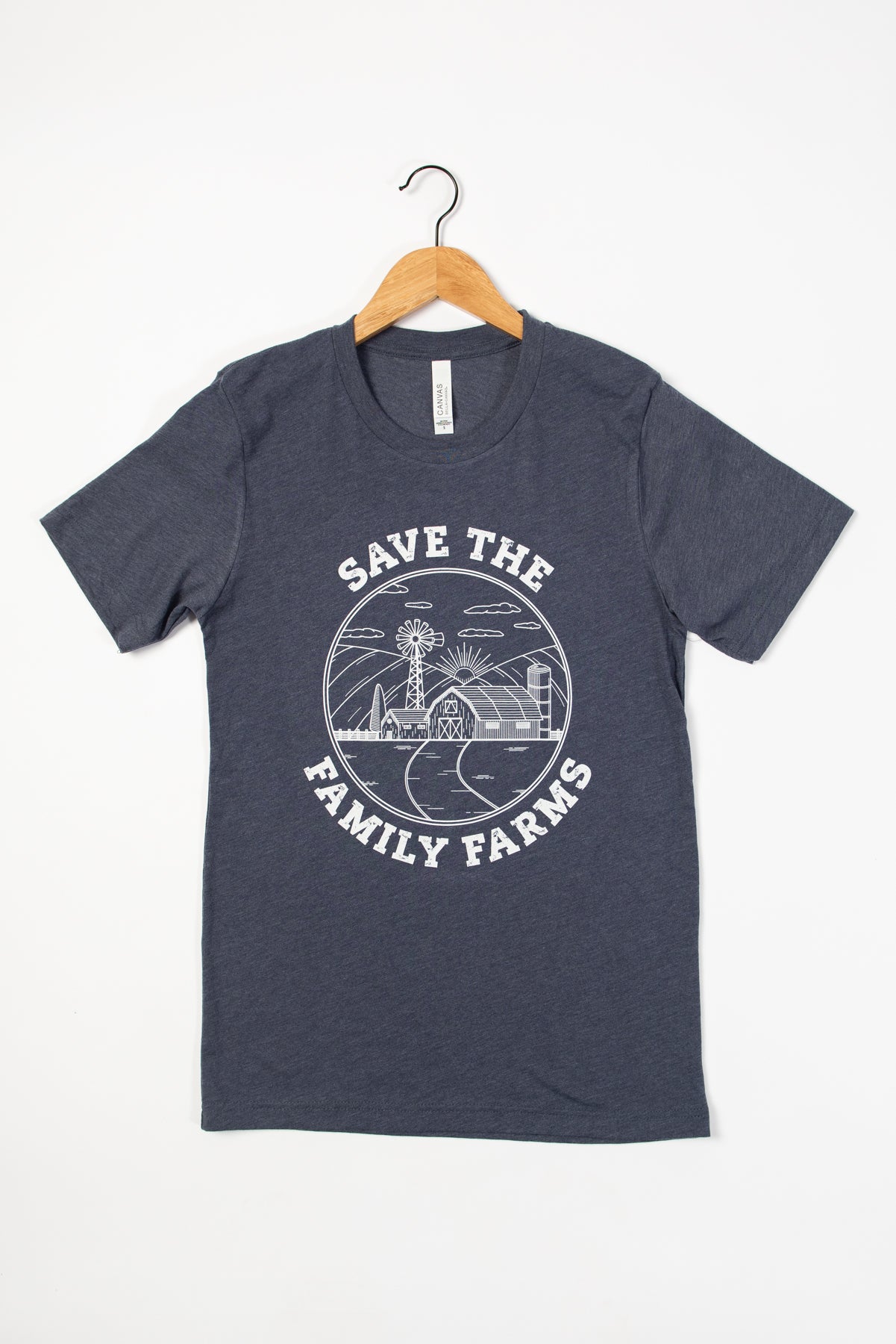 ‘Save The Family Farms’ Blue Tee