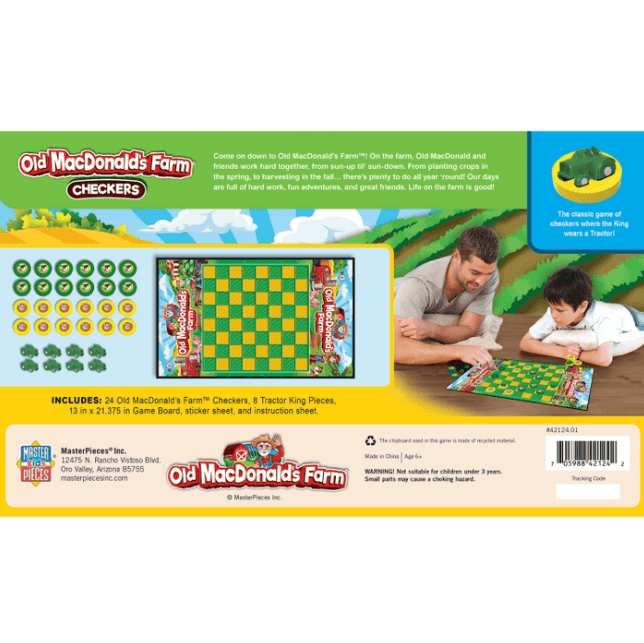 Old MacDonald's Farm Checkers - American Farm Company