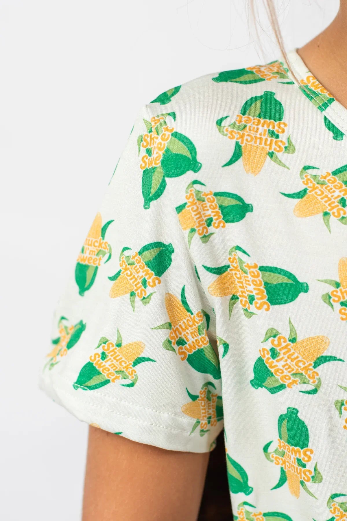 'Shucks, I'm Sweet' Toddler/Youth Bamboo Pajama Set