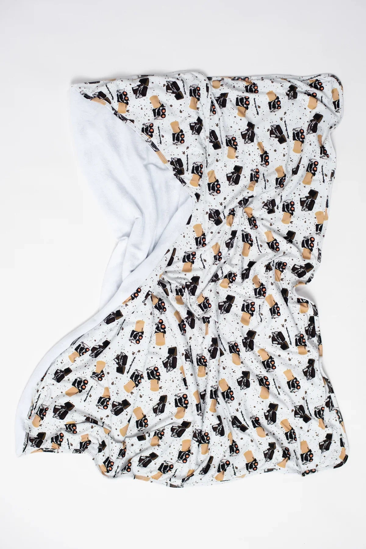 Skid Loader Baby/Toddler Hooded Towel