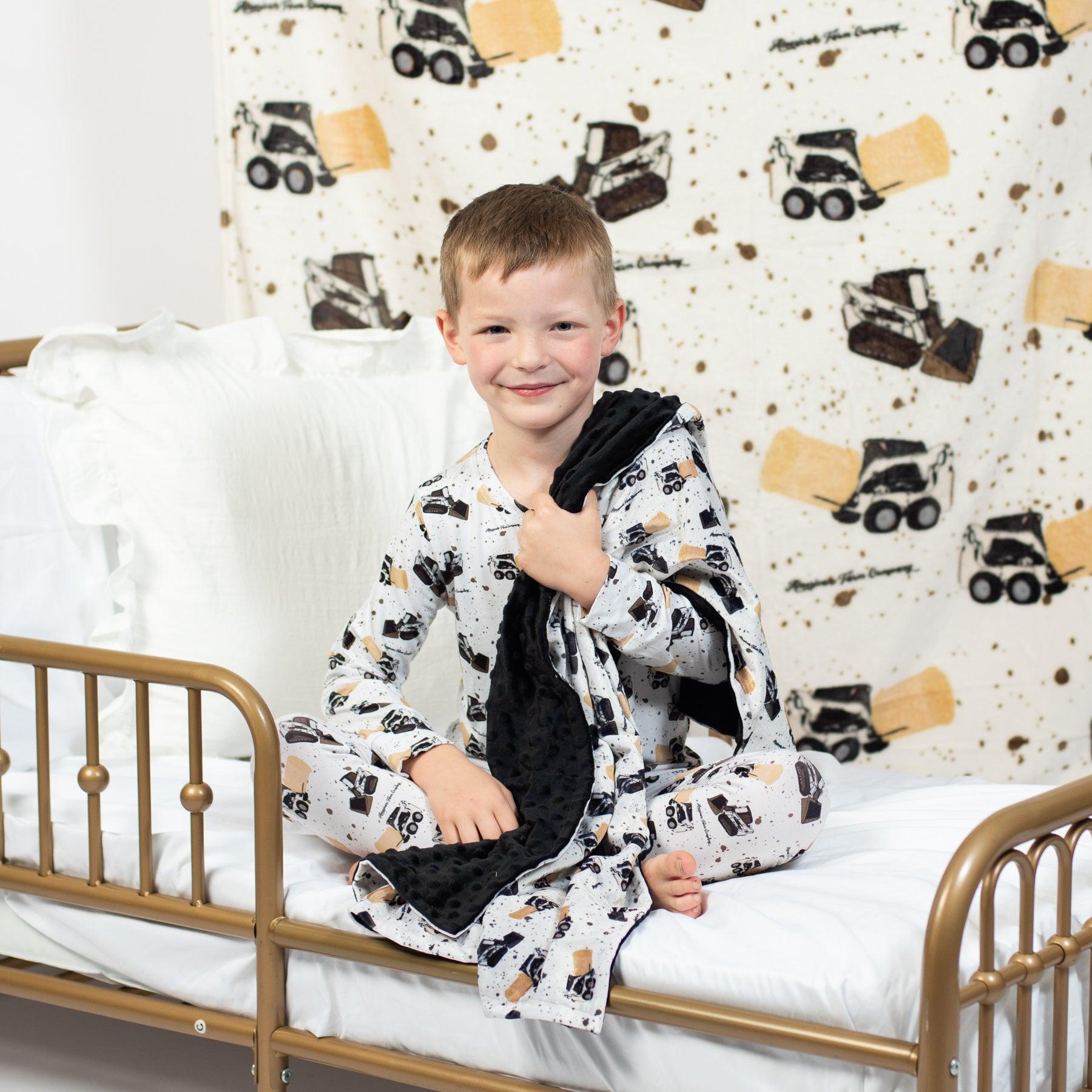 Skid Loader Toddler/Youth Bamboo Pajama Set - American Farm Company