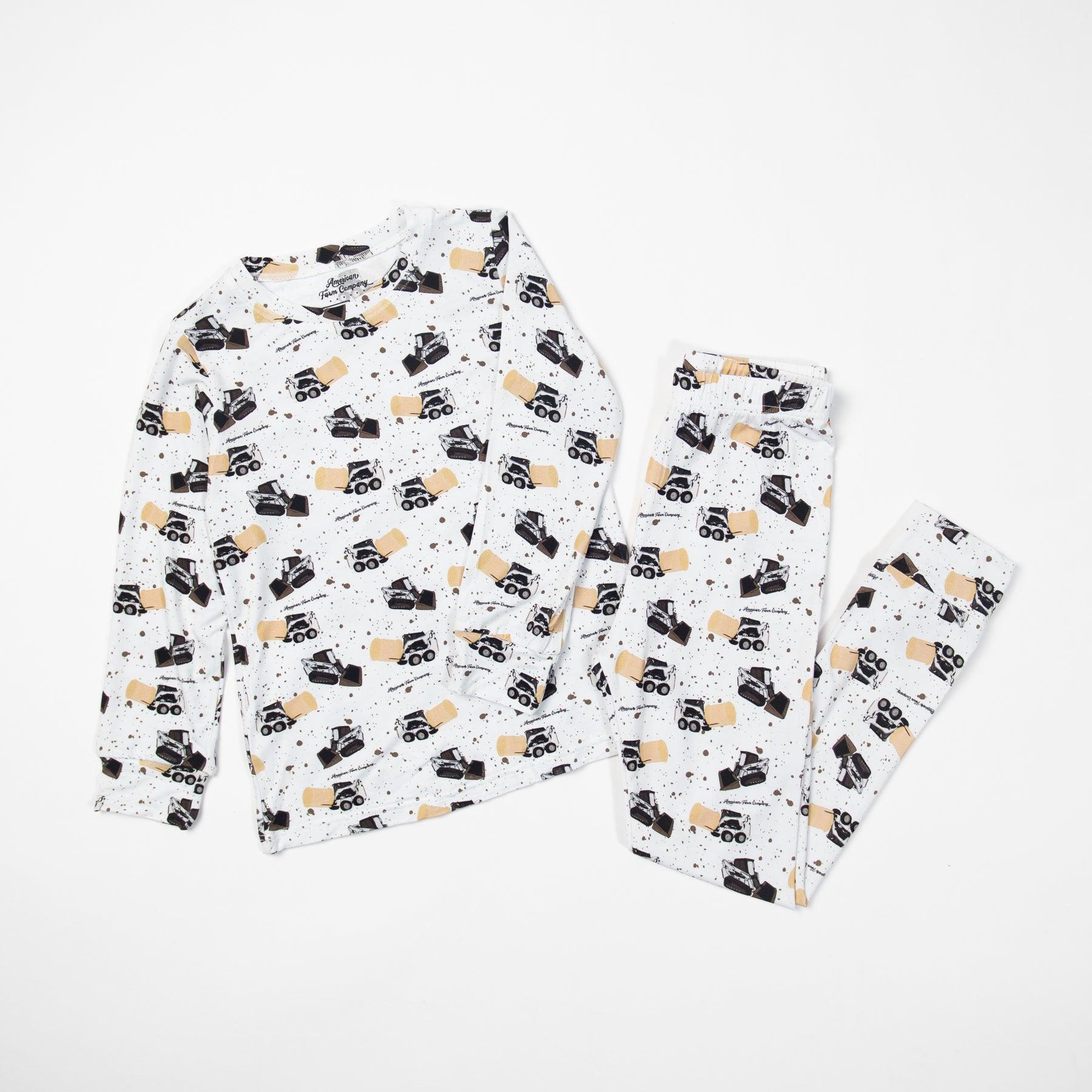 Skid Loader Toddler/Youth Bamboo Pajama Set - American Farm Company
