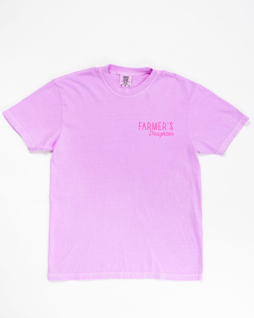 So God Made a Farmer's Daughter' Neon Purple Tee