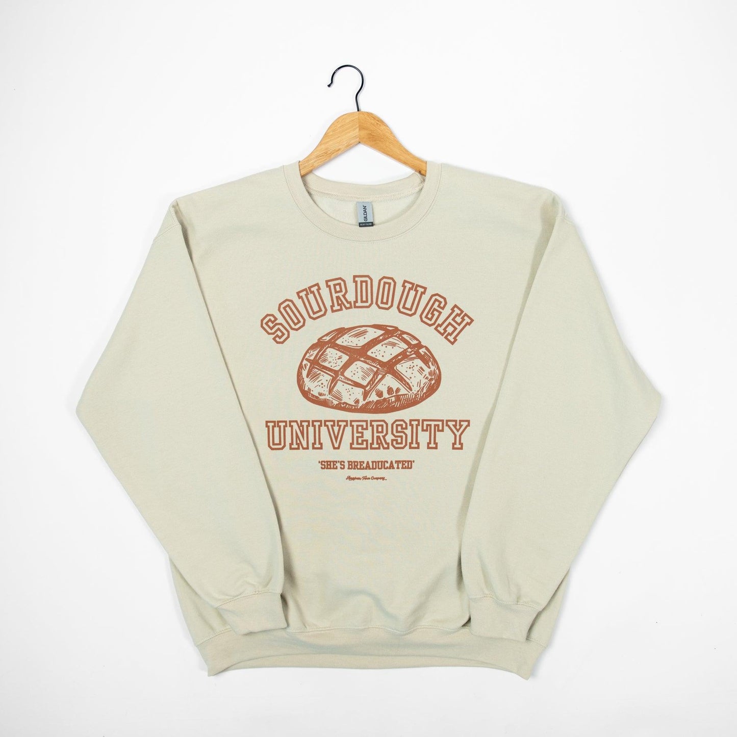 Sourdough University Tan Crewneck - American Farm Company