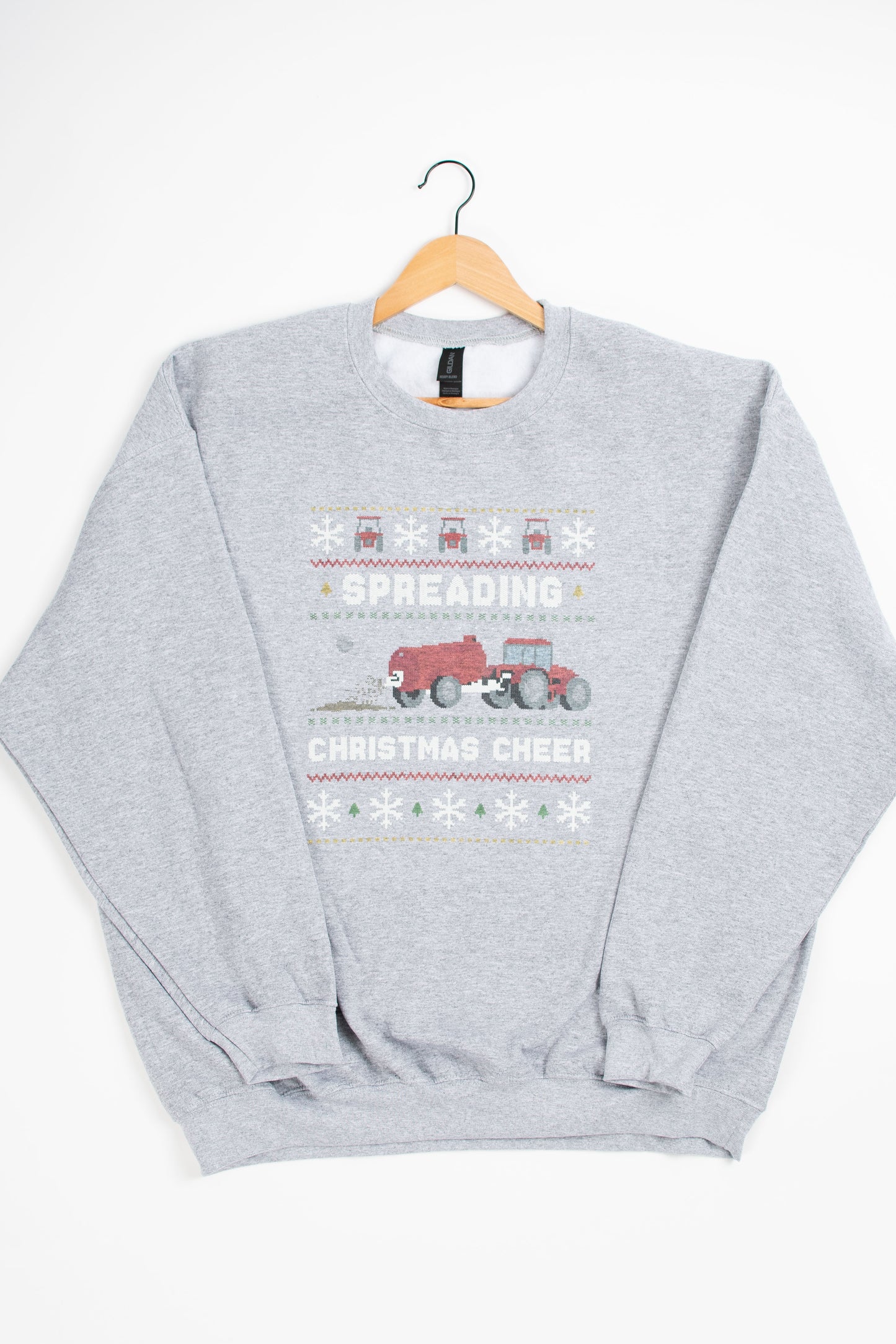 'Spreading Christmas Cheer' Red Tractor Crewneck