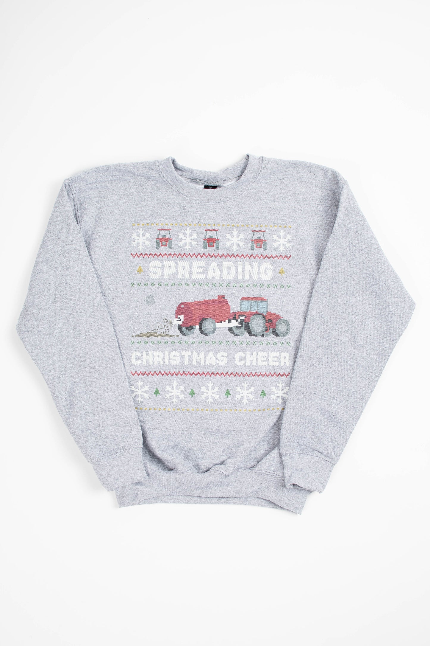 'Spreading Christmas Cheer' Red Tractor Toddler/Youth Crewneck