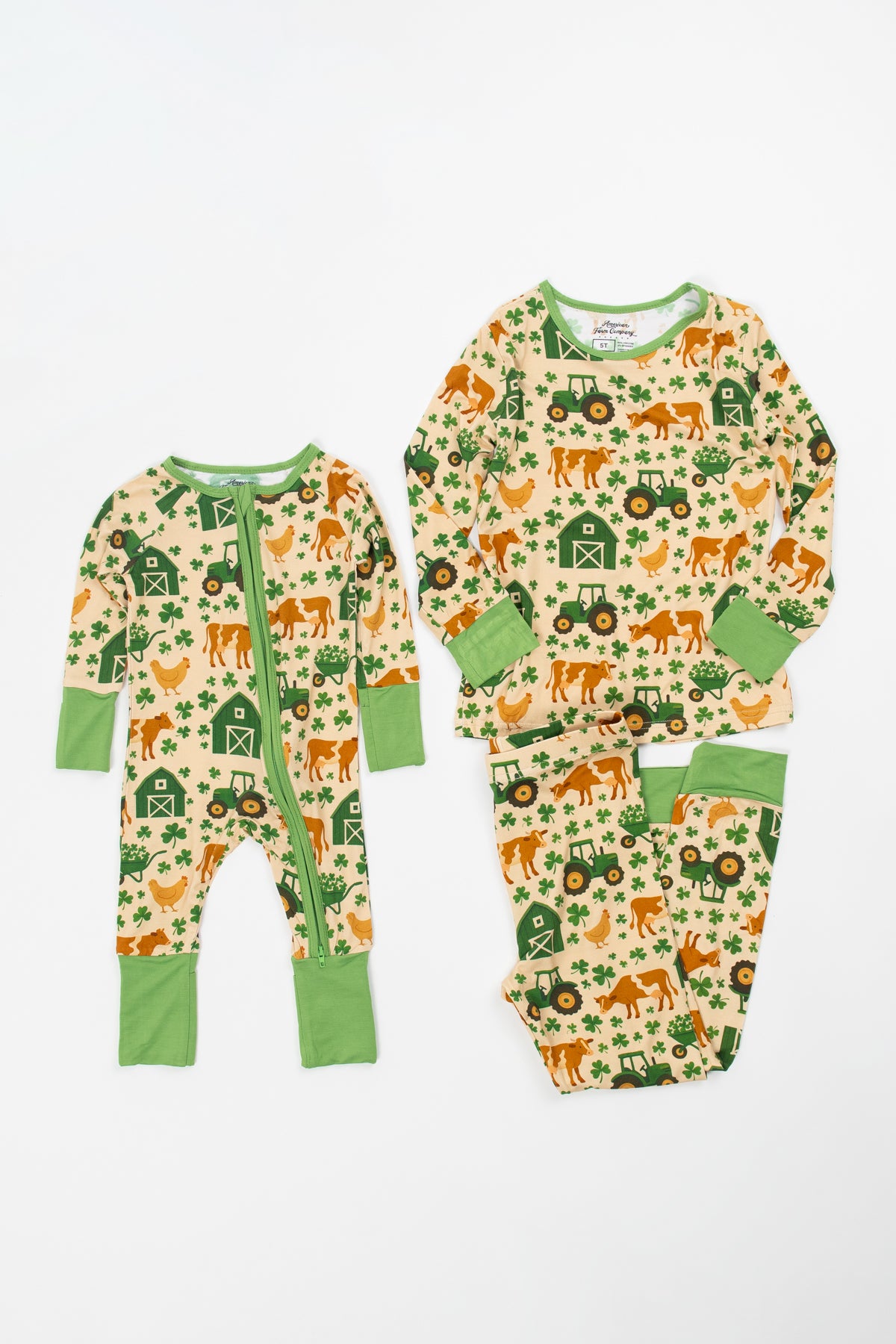 St. Patrick's Farm Baby Bamboo Zippy