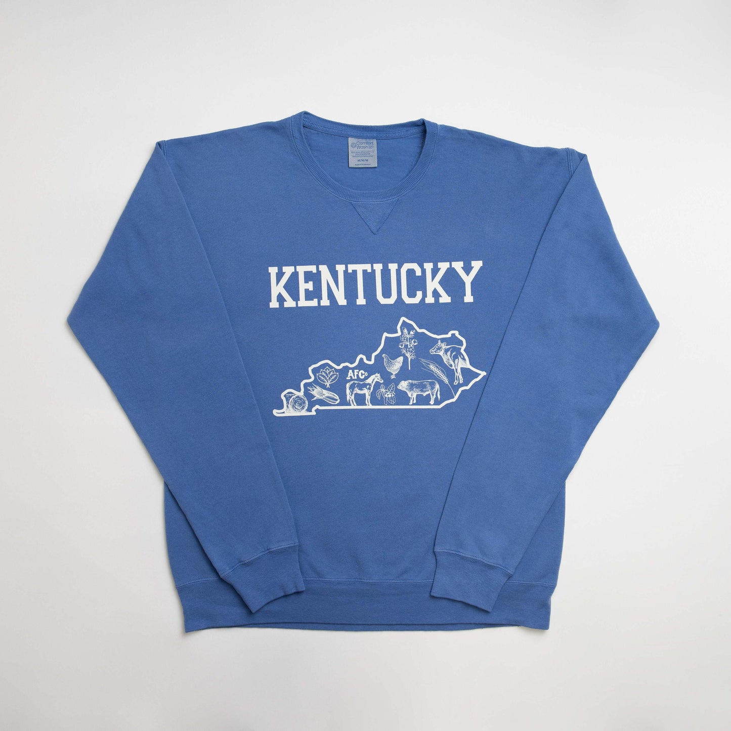 Kentucky - State Agriculture Blue Crewneck - American Farm Company