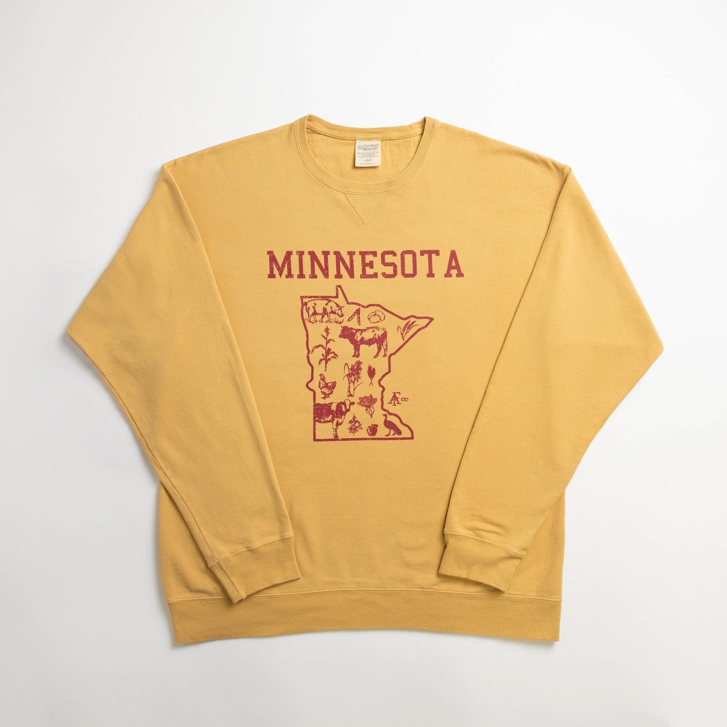Minnesota - State Agriculture Gold Crewneck - American Farm Company