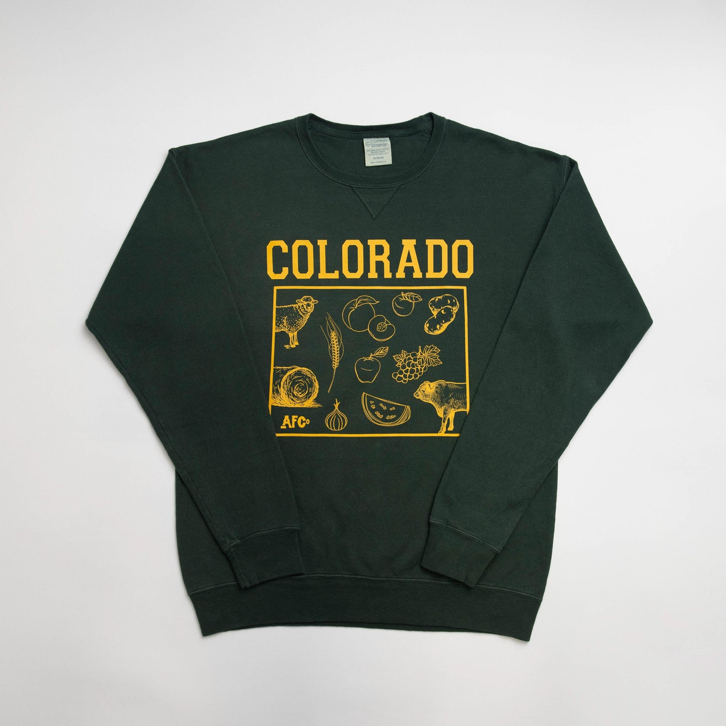 Colorado - State Agriculture Green Crewneck - American Farm Company