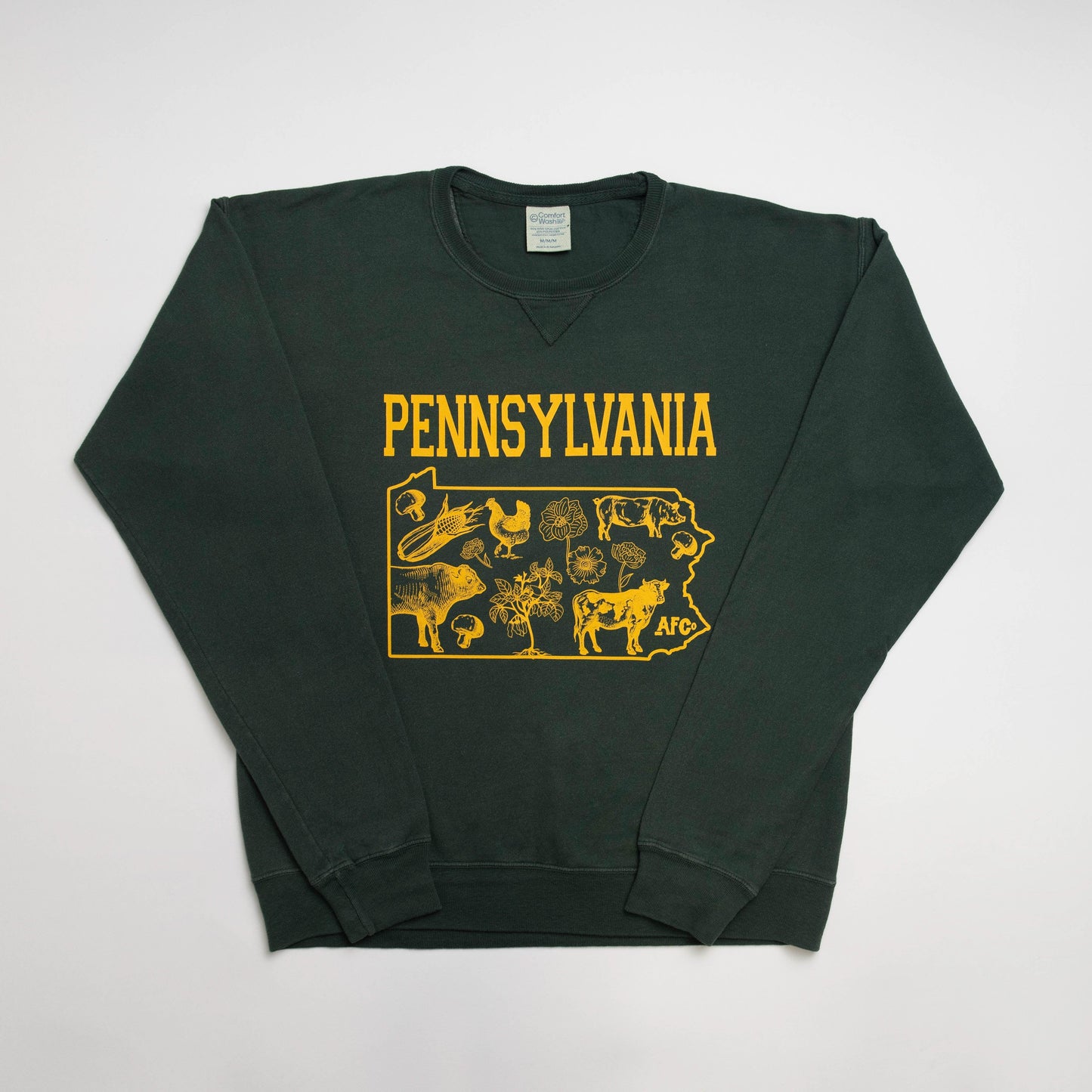 Pennsylvania - State Agriculture Green Crewneck - American Farm Company