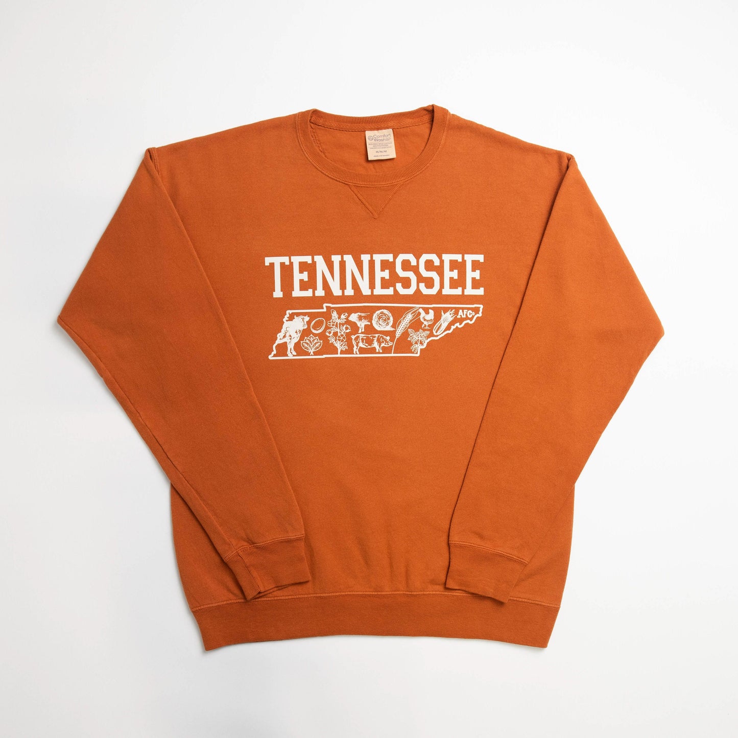 Tennessee - State Agriculture Orange Crewneck - American Farm Company