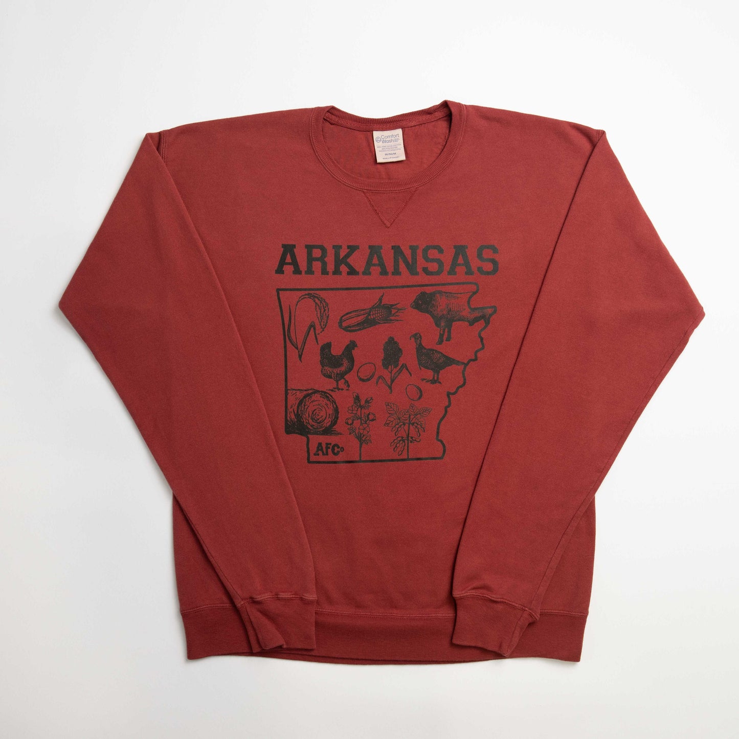Arkansas - State Agriculture Red Crewneck - American Farm Company