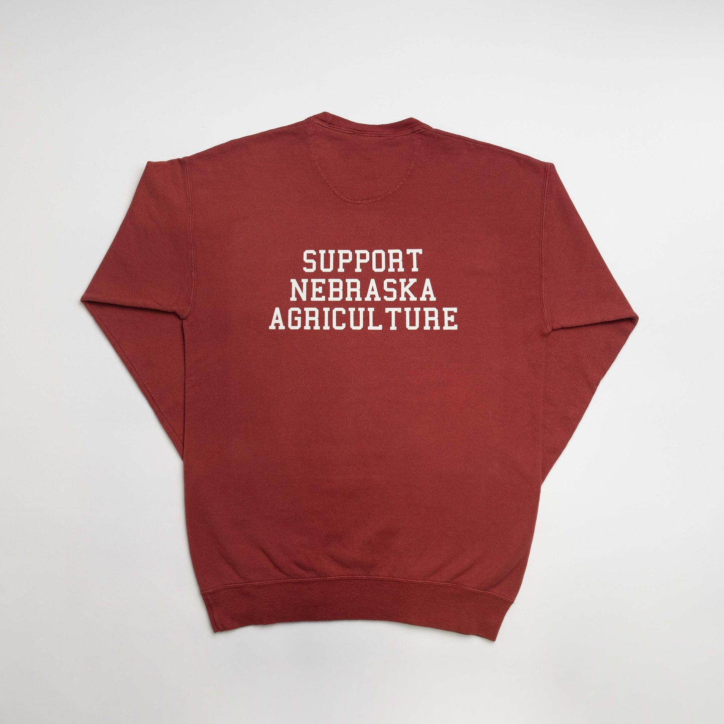 Nebraska - State Agriculture Red Crewneck - American Farm Company