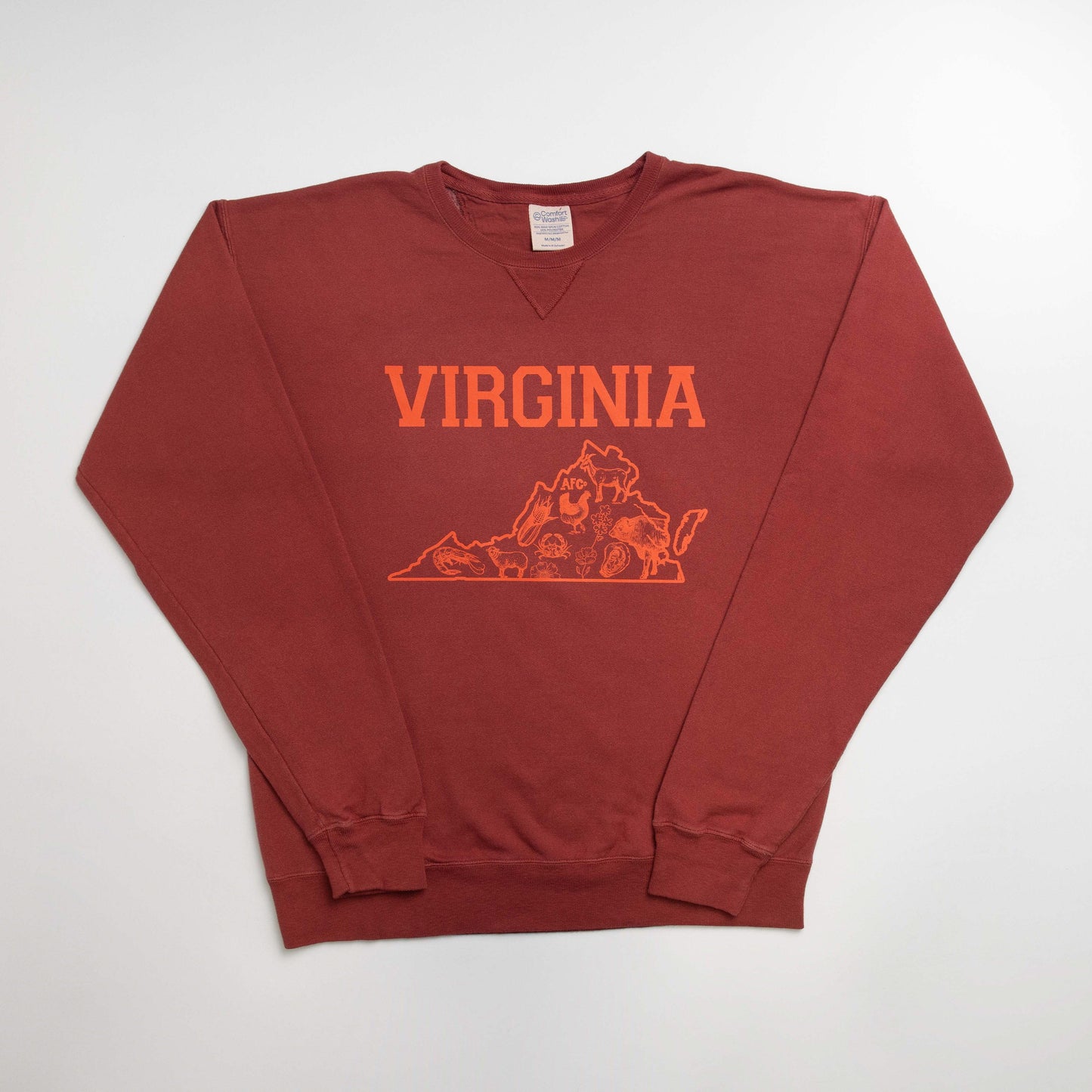 Virginia - State Agriculture Red Crewneck - American Farm Company