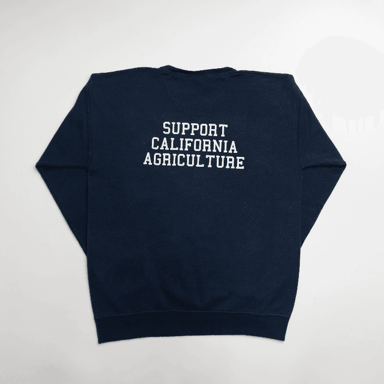 California - State Agriculture Navy Crewneck - American Farm Company