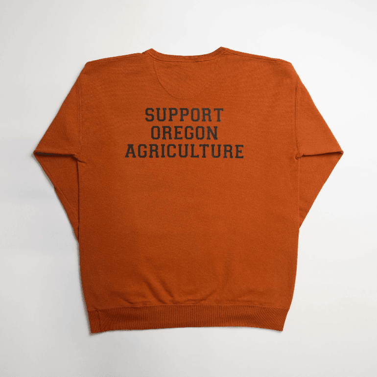 Oregon - State Agriculture Orange Crewneck - American Farm Company