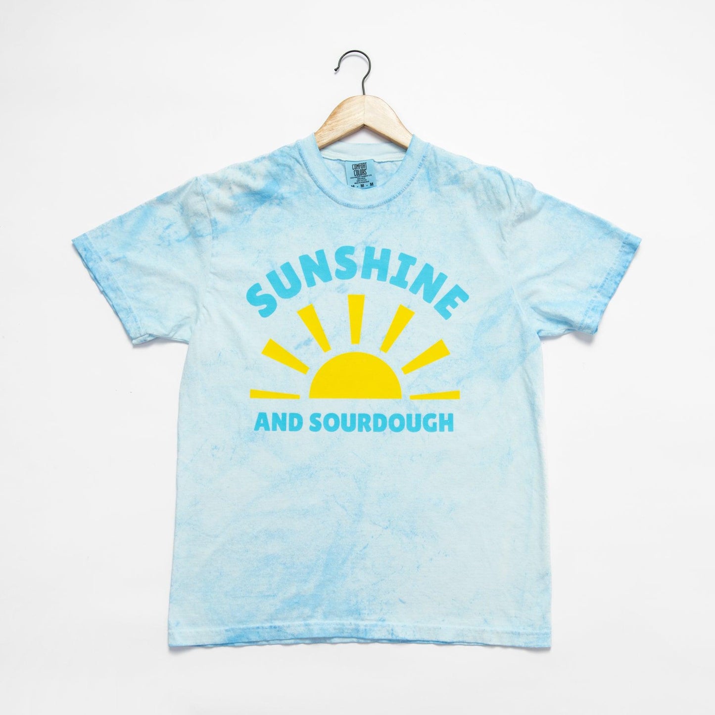 'Sunshine and Sourdough' Blue Colorblast Tee - American Farm Company