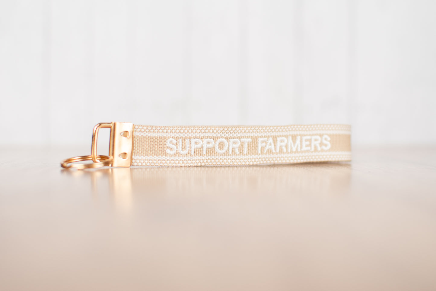 'Support Farmers' Keychain