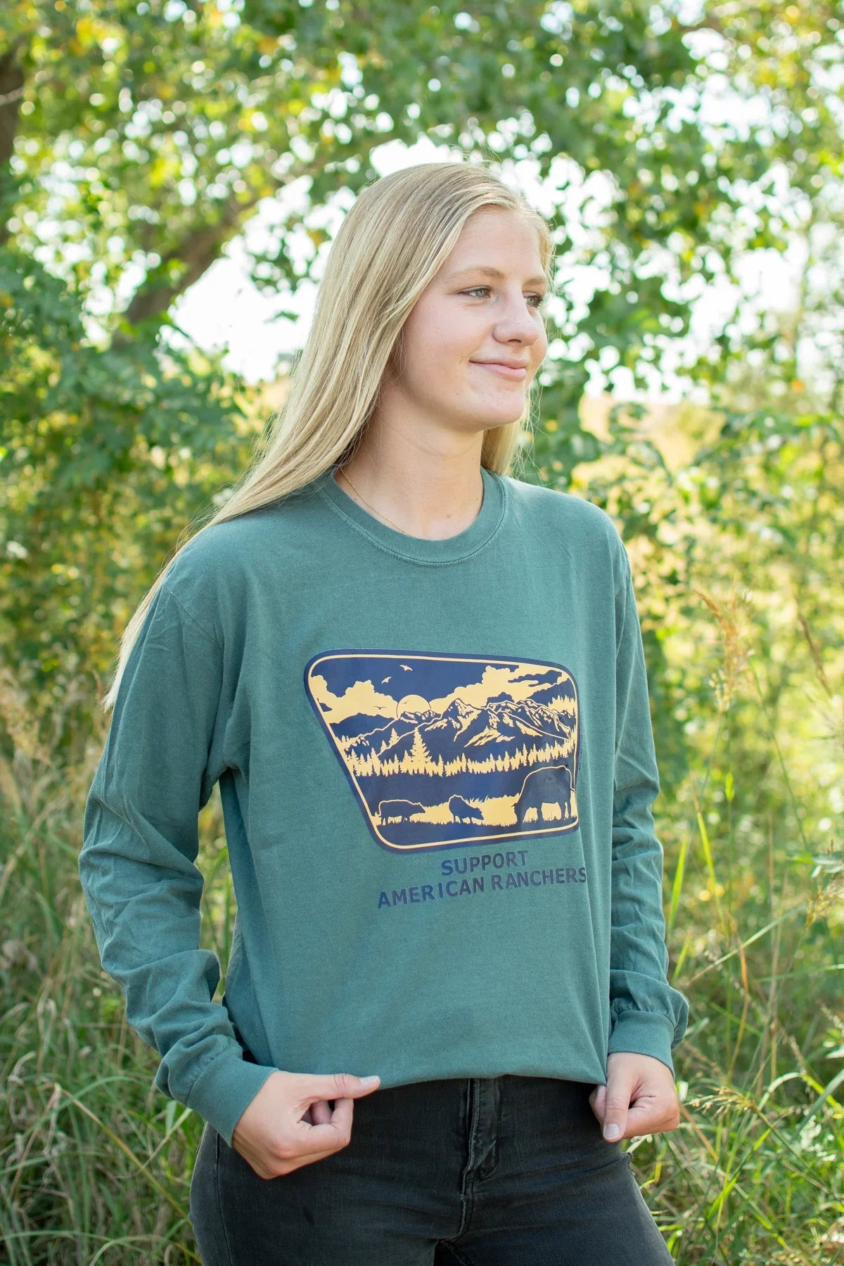 Support American Ranchers Landscape Longsleeve