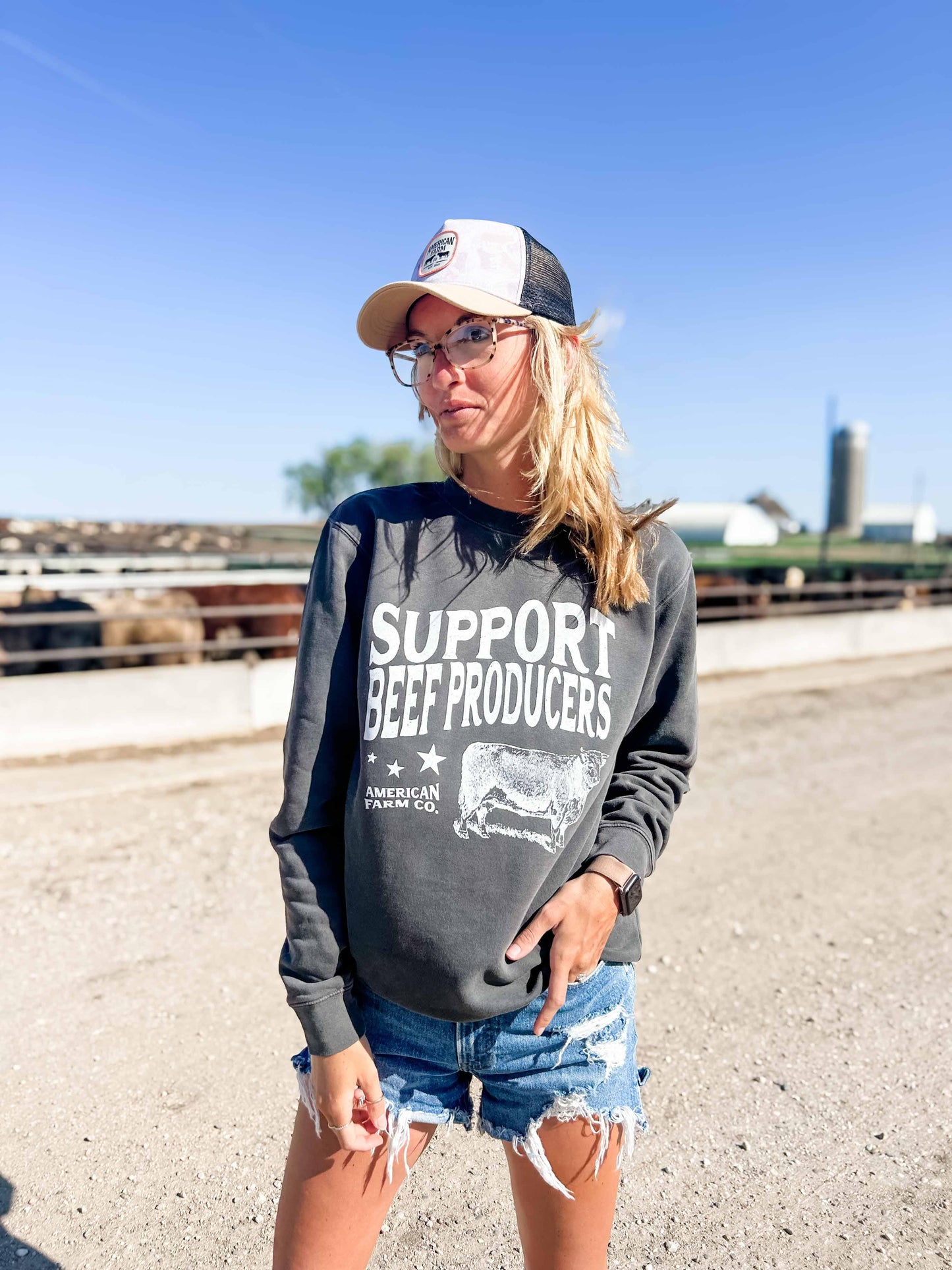 'Support Beef Producers' Crewneck