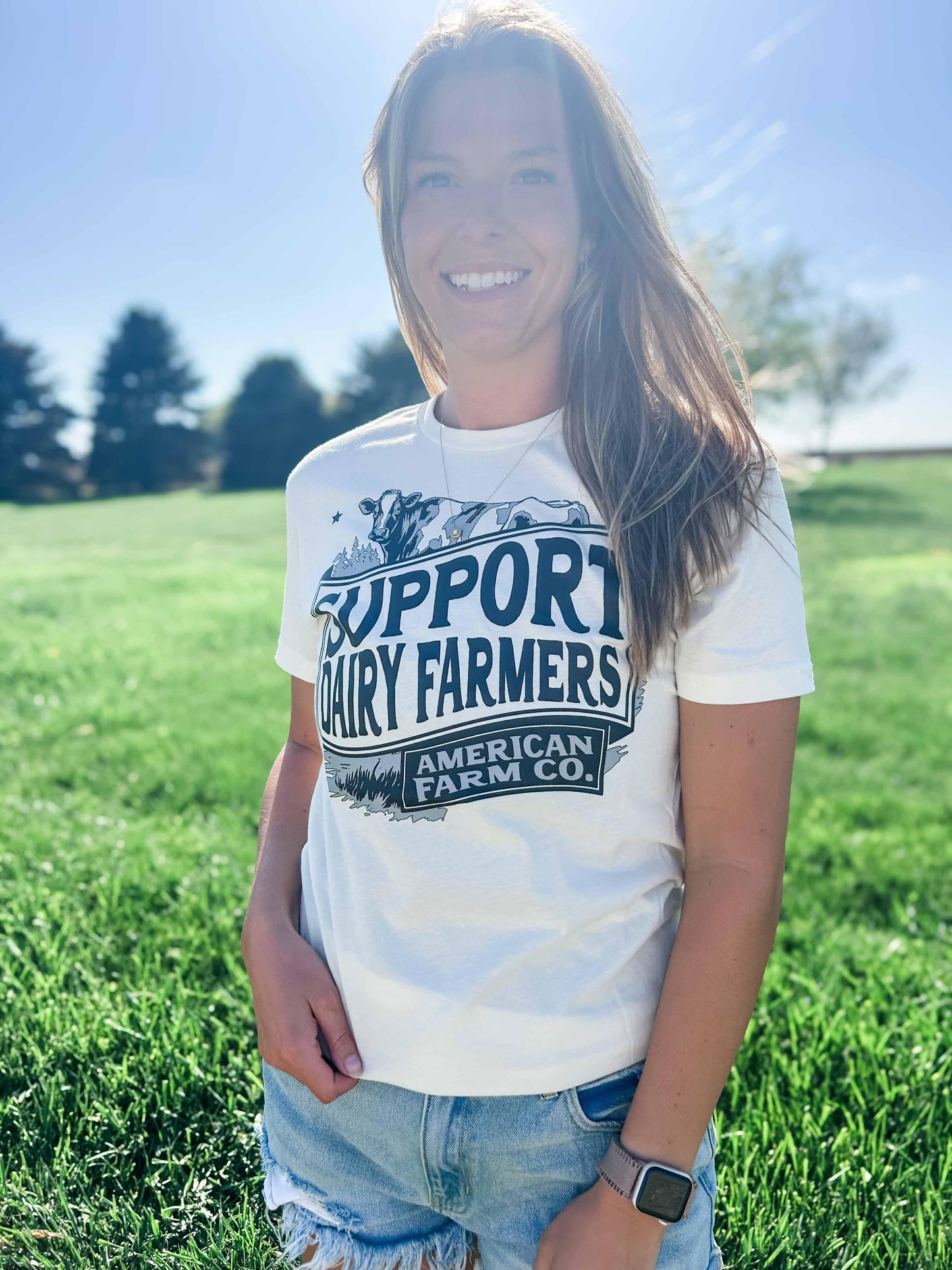 'Support Dairy Farmers' Ivory Tee