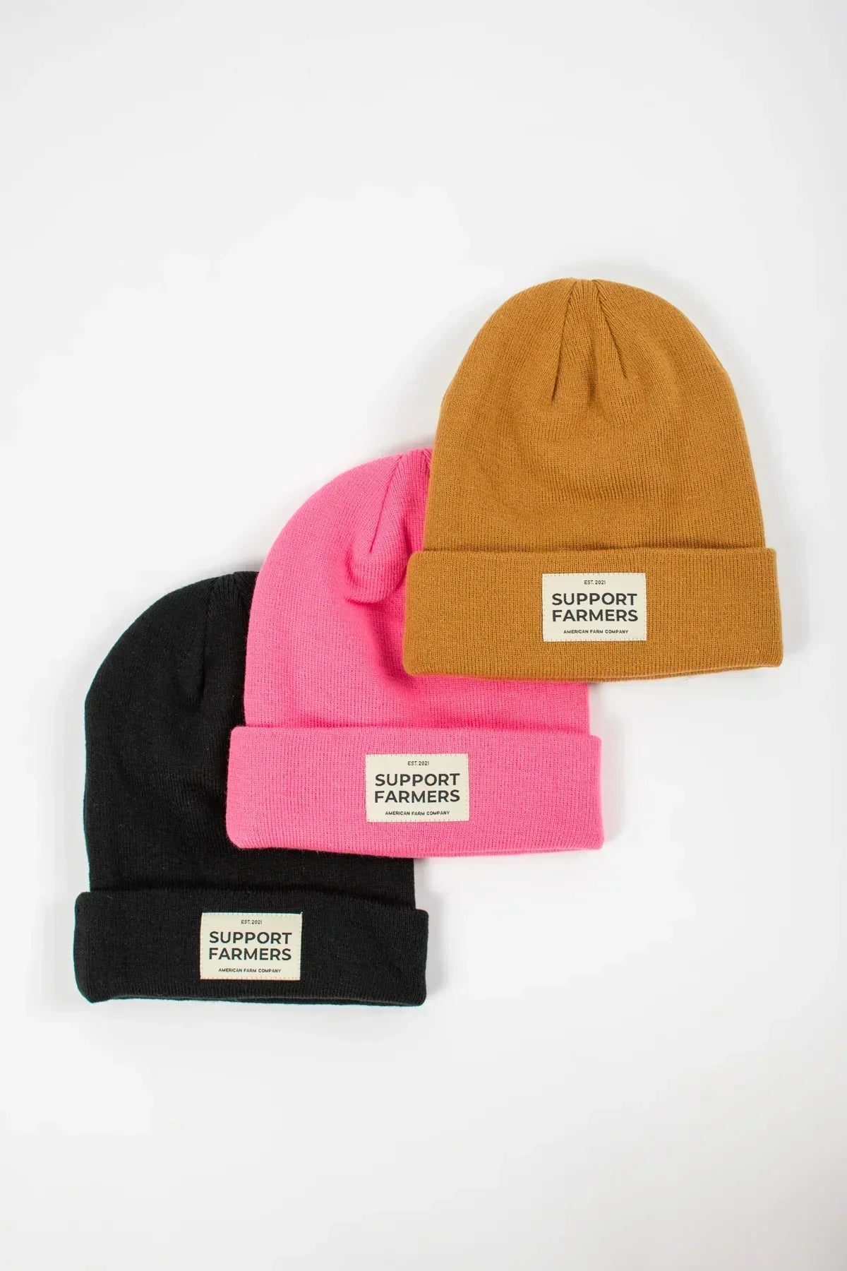 Hot Pink ‘Support Farmers’ Beanie