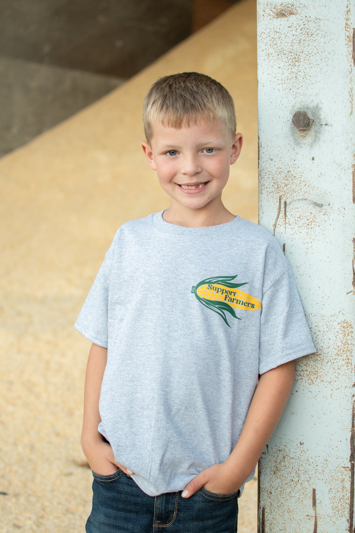 'Support Farmers' Corn Youth Tee