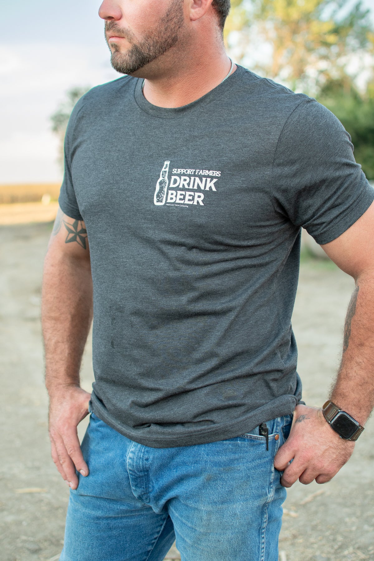 'Support Farmers Drink Beer' Tee