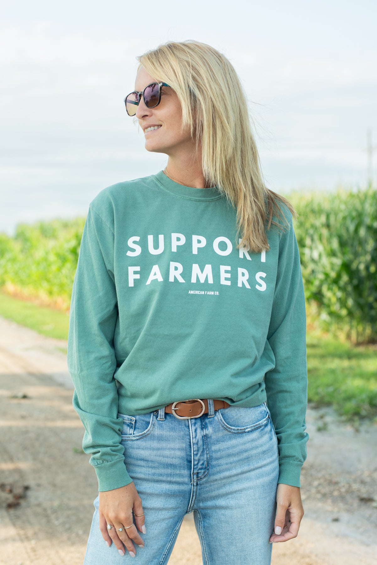 'Support Farmers' Long Sleeve